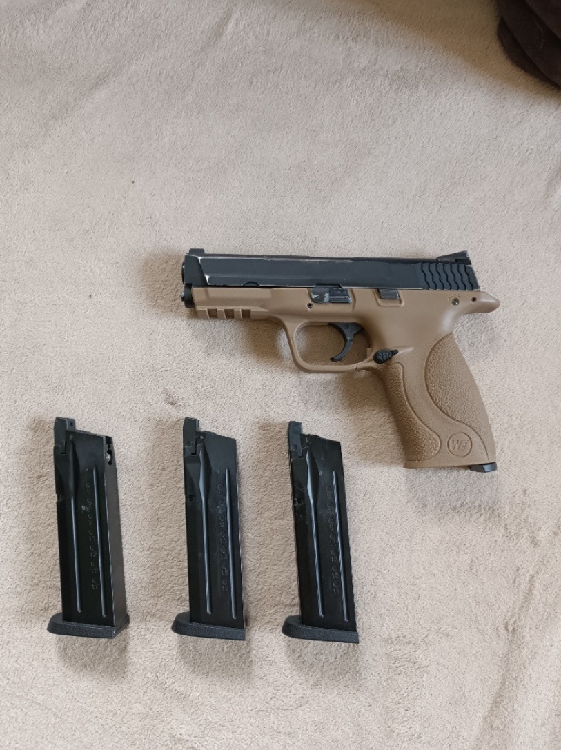WE M&P 9 big bird green gas airsoft