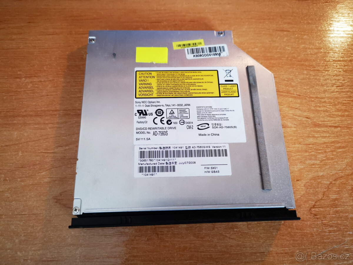 SONY AD-7560S-MS DVD-RW mechanika SATA - notebook