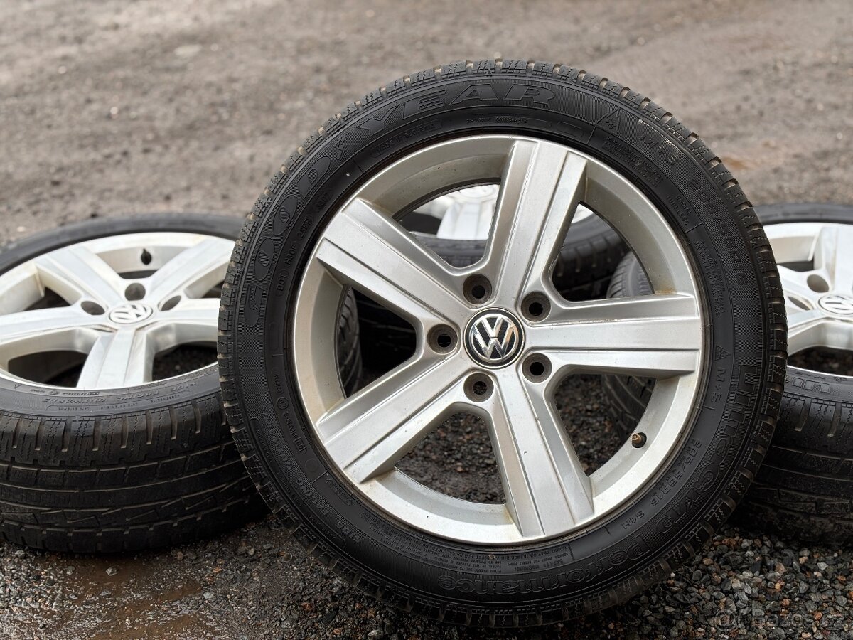 Alu orig sada VW Dover 5x112 6,5J ET46 205/55 R16