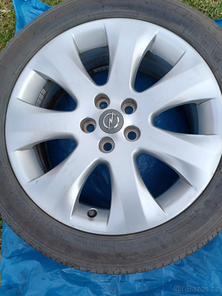 originál ALU disky Opel včetně letních pneu