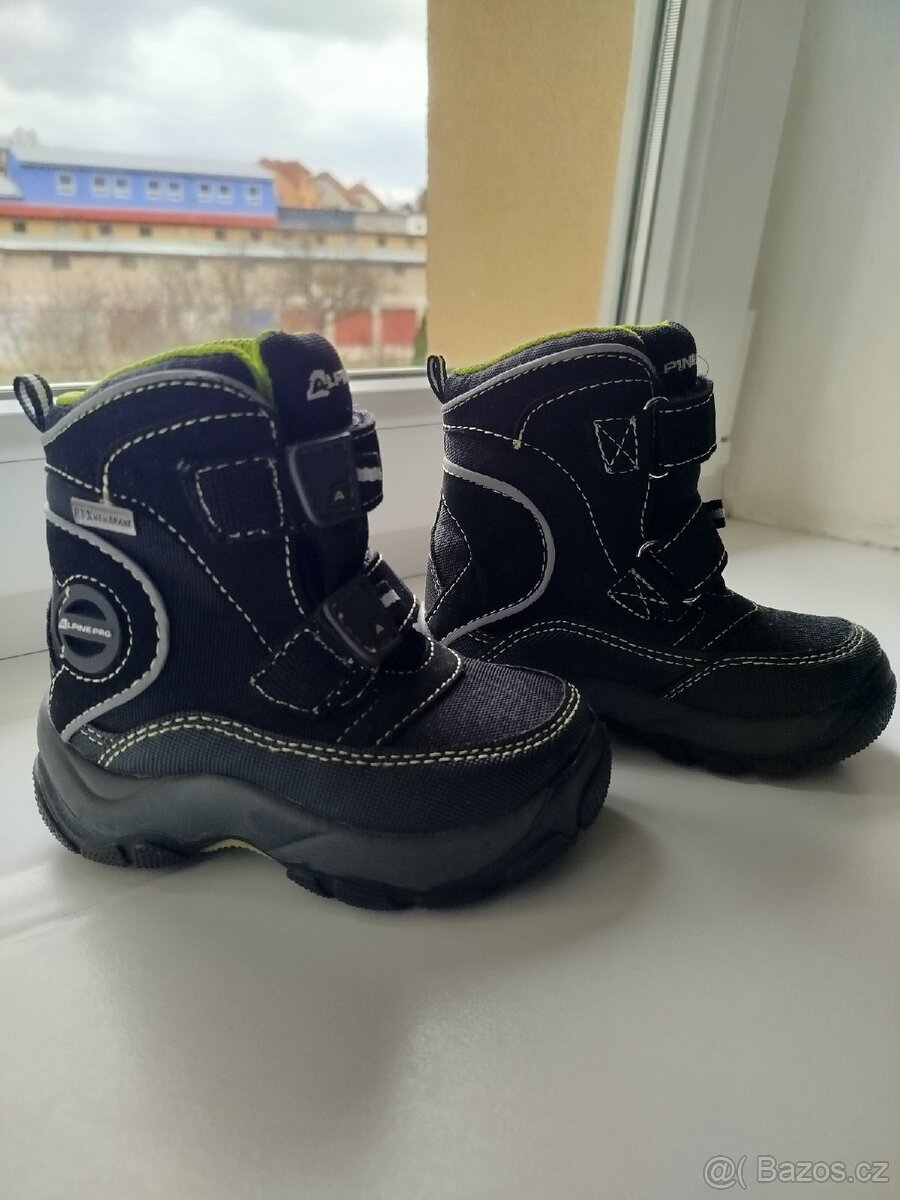 Dětska obuv zimní AlpinePro s koziskem vel.23