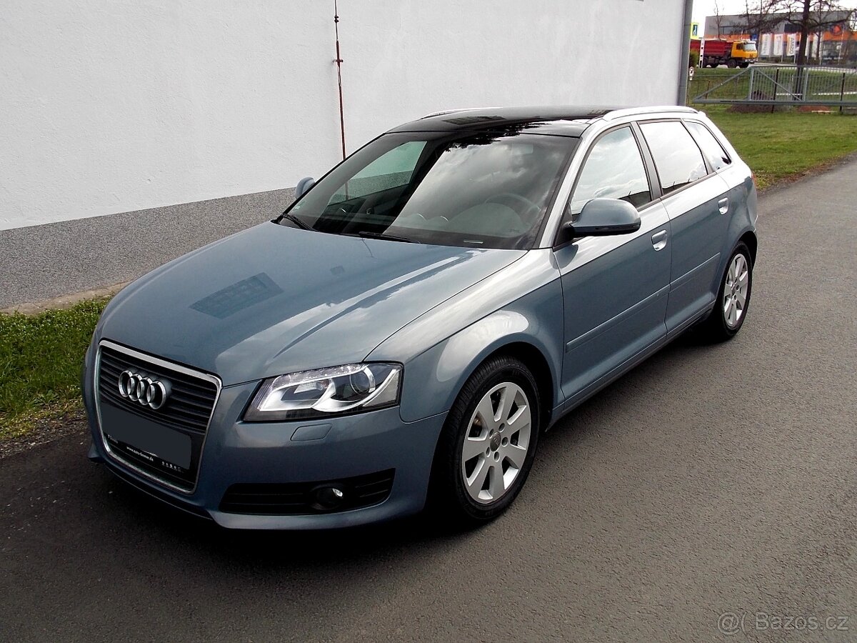 2009 Audi A3 2,0 TDi 103kW XENON, LED, PANORAMA bez koroze