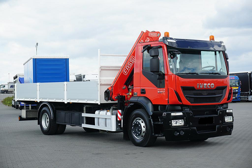IVECO Stralis 330 - valník s hydraulickou rukou FASSI