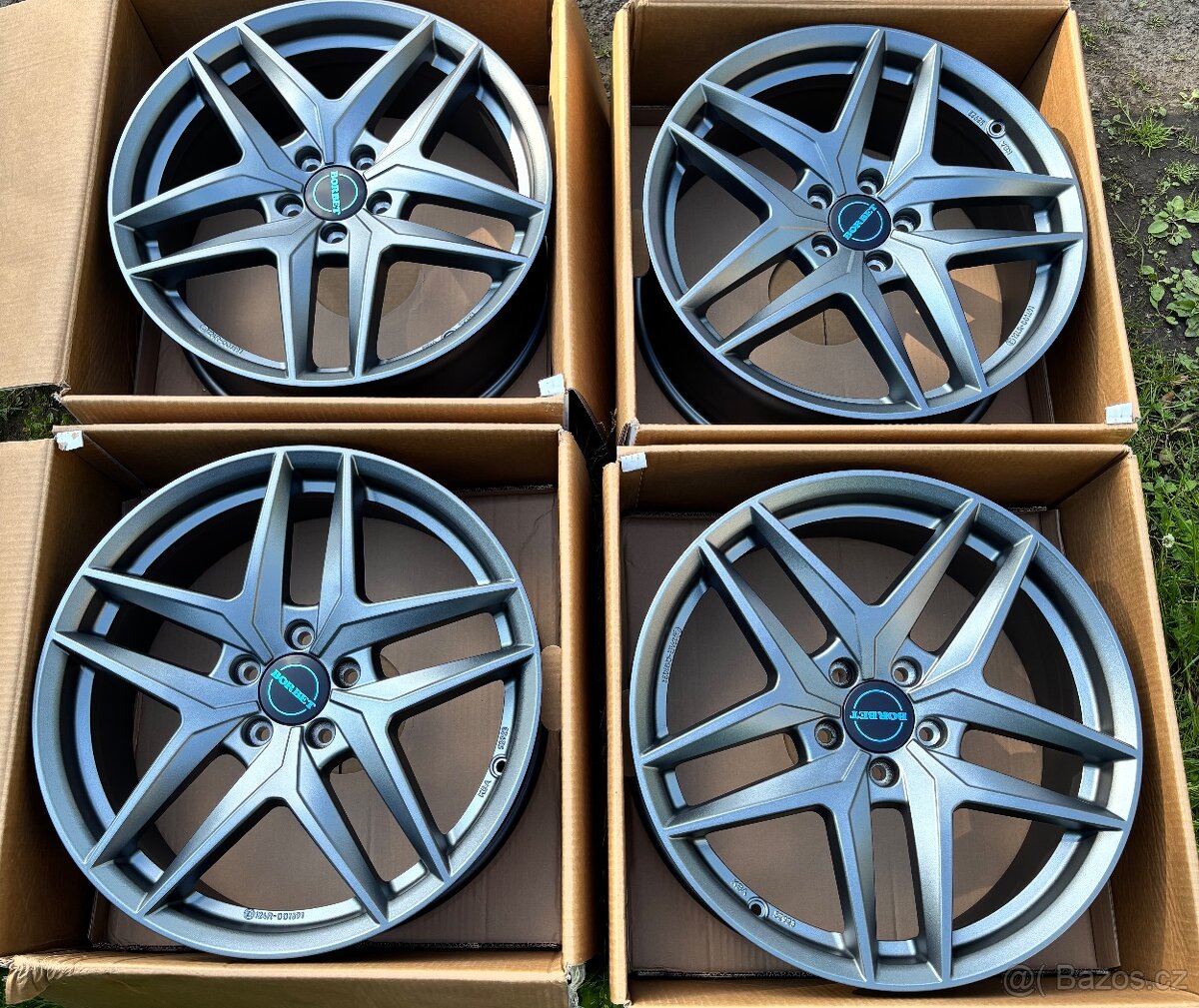 Prodám nové alu kola německé značky Borbet 5x112 R18”