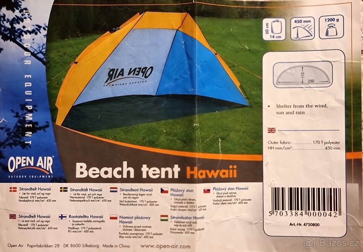Plážový stan Open Air Hawaii