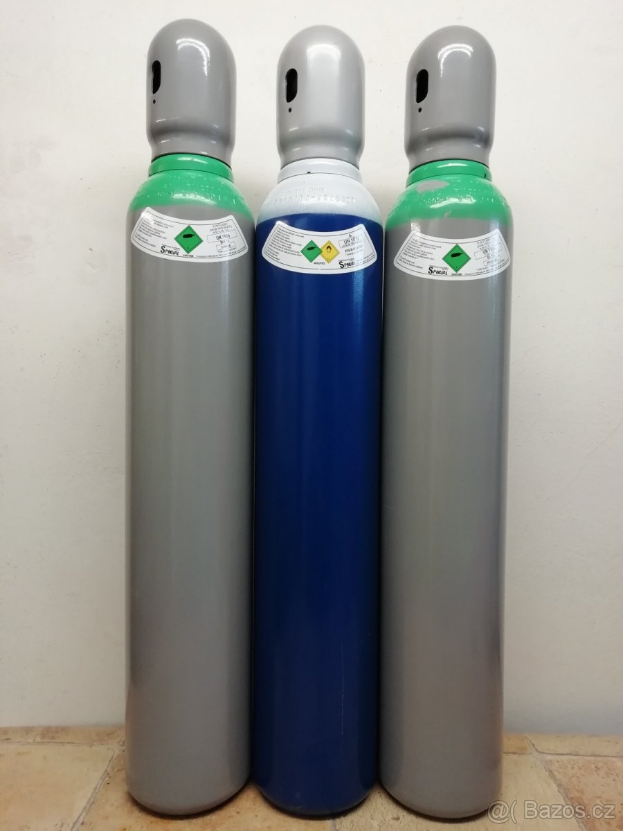 Kyslík Corgon Argon Dusík Biogon Nová plná tlaková lahev 8L