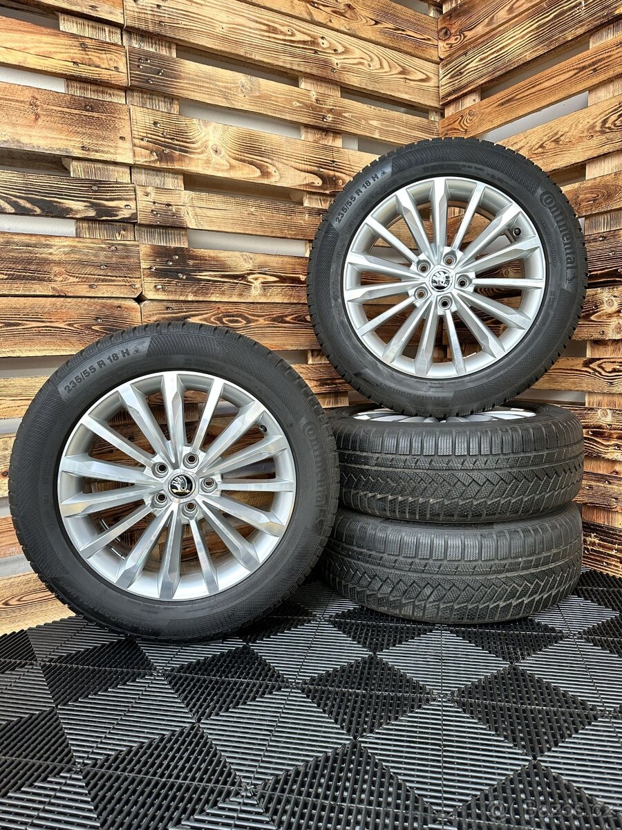 ZIMNÍ - Škoda Kodiaq - originální ALU disky 5x112 R18