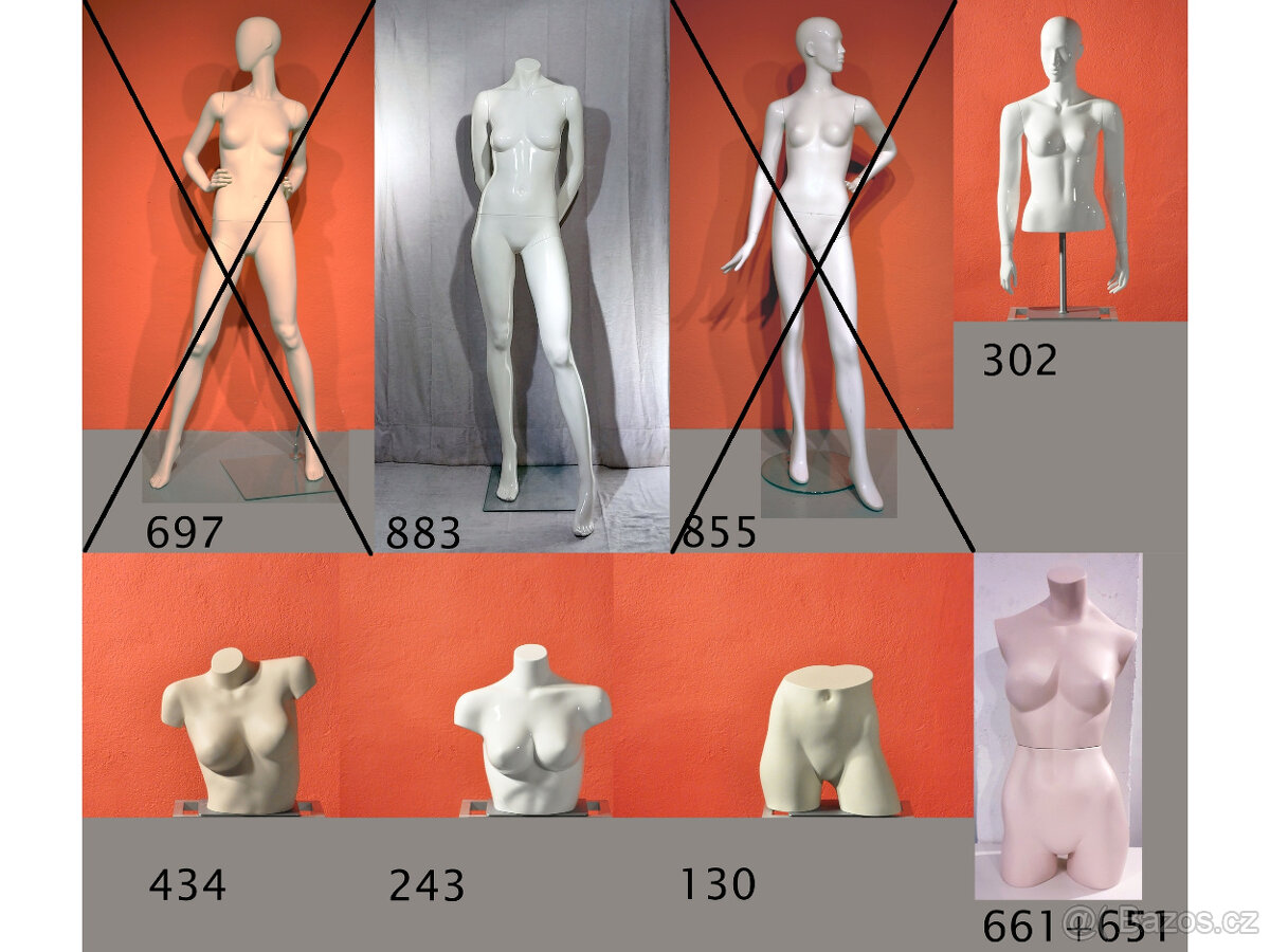 Exkluzivní značkové FIGURÍNY, Cofrad Mannequins, DÁMSKÉ