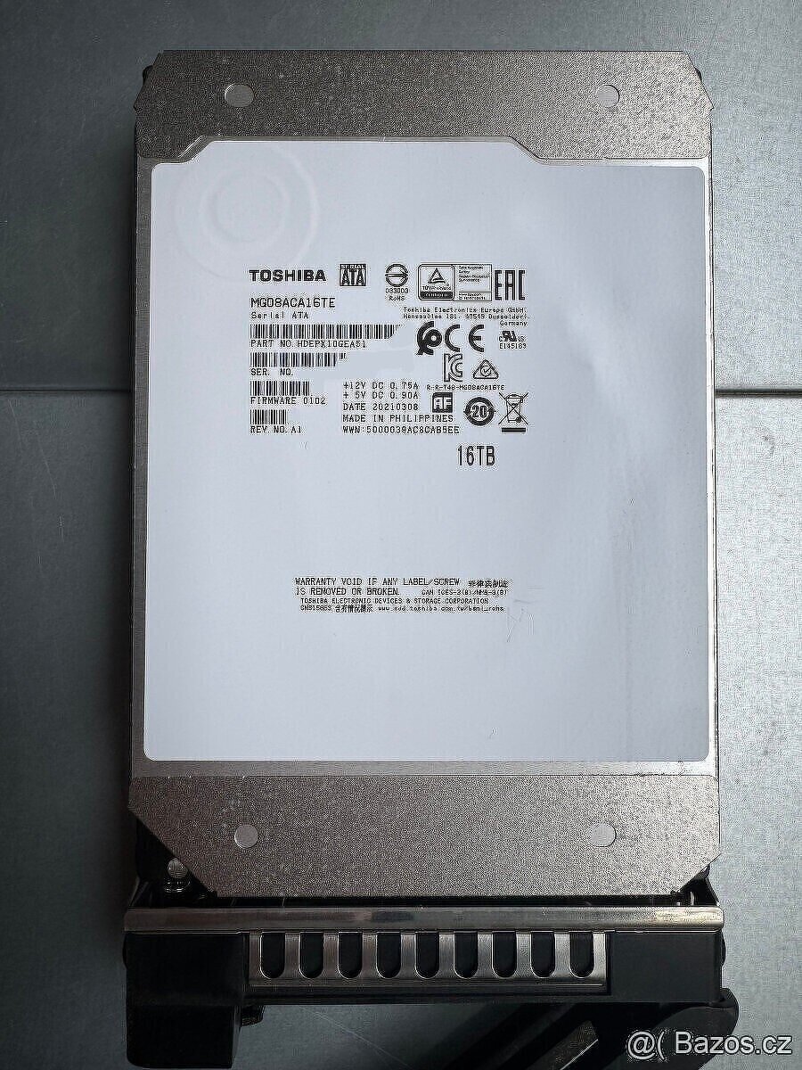 Toshiba Enterprise MG08 16TB - 512 cache, SATA3, záruka