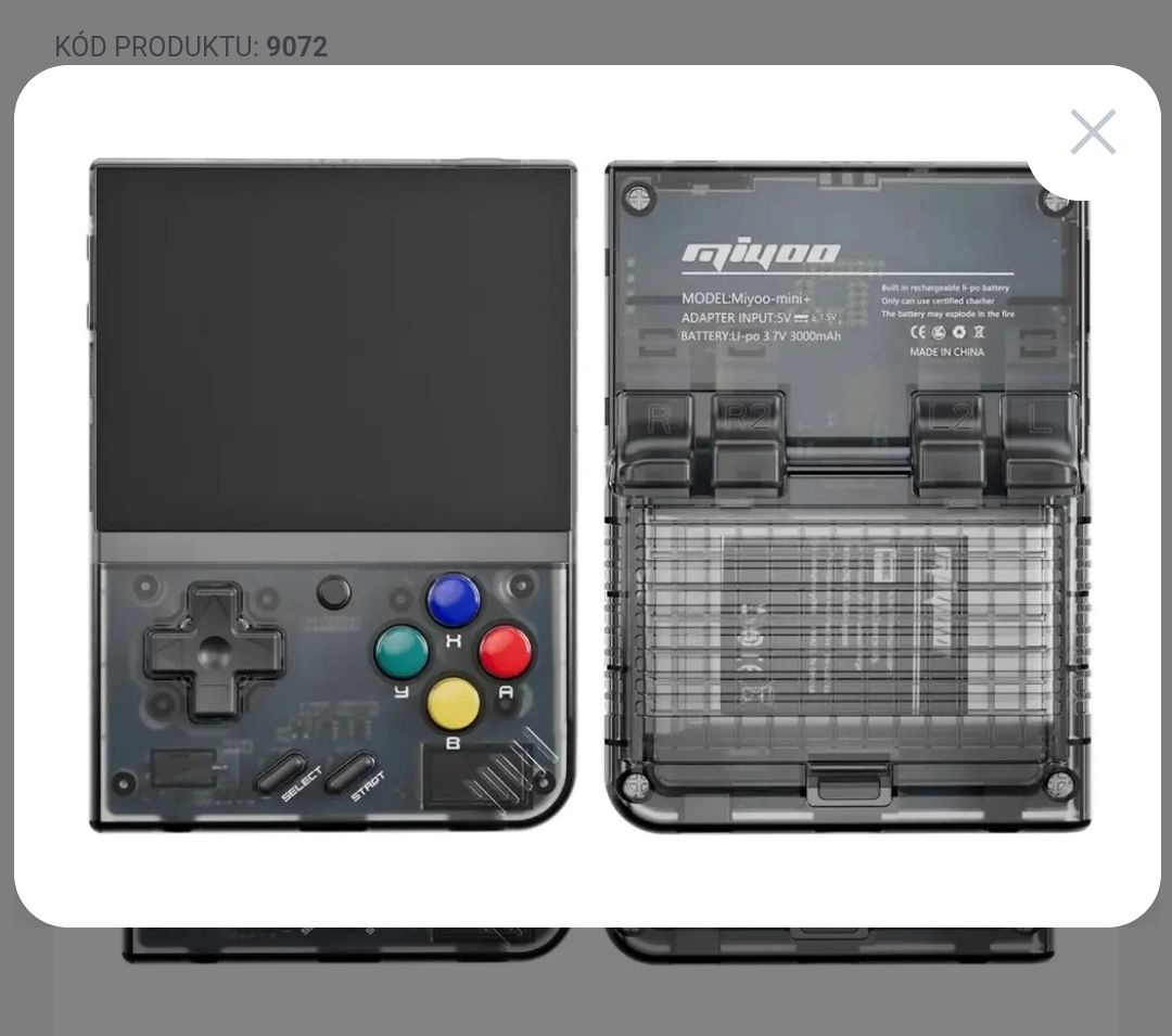 Miyoo mini plus retro konzole