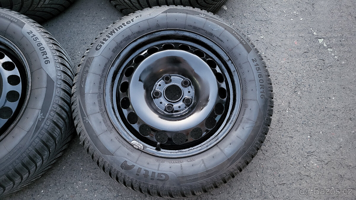 Zánovní zimní kola 16" 5x112 Passat B8, Superb 3