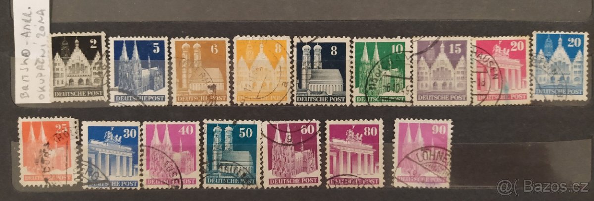 Poštovní známky Německo_okupační zóny