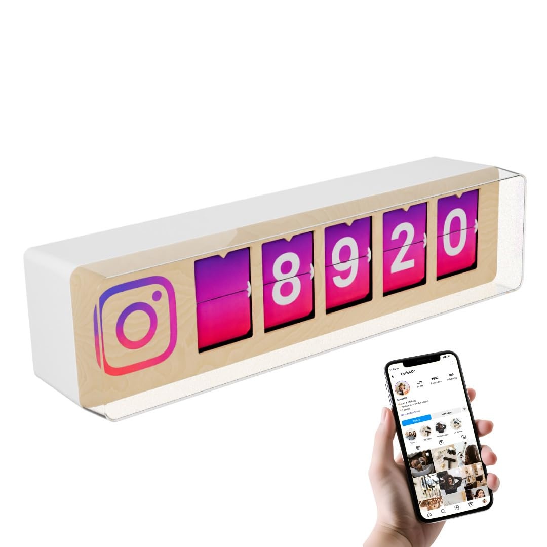 Smiirl Istagram counter followů