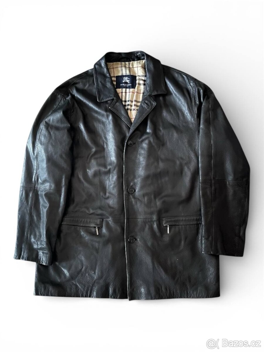 Kožený kabát Burberry London