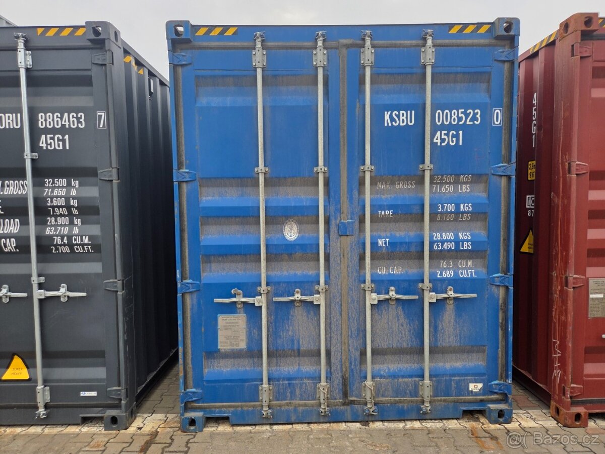 kontejner 12m použitý modrý