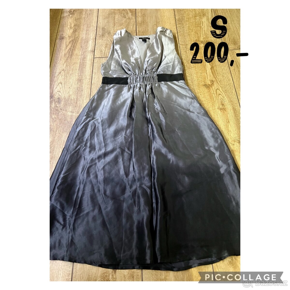 Satenové šaty Mango S