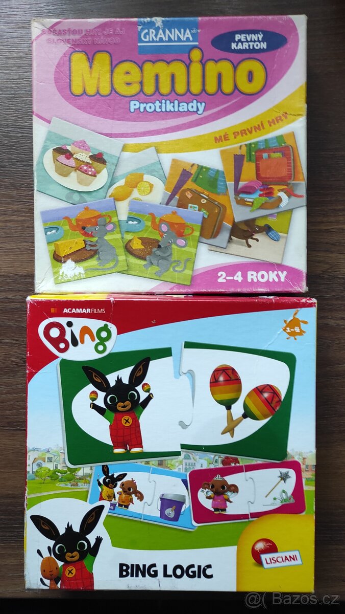 Dětské puzzle Lisciani Bing /memino Granna protiklady