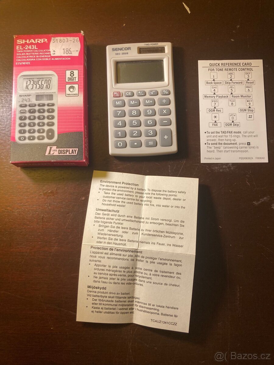 Mini kalkulačka Sharp EL-243L