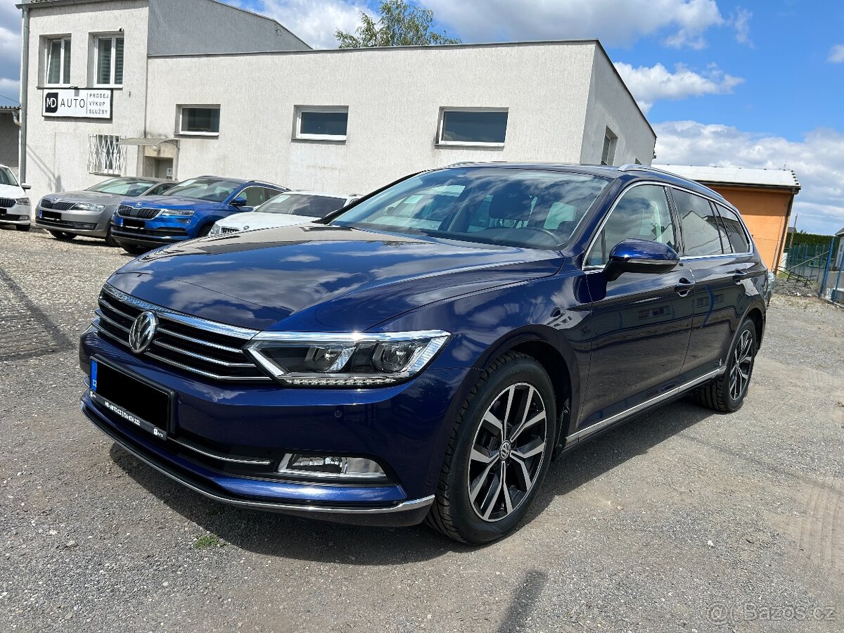 VW PASSAT B8 2.0TDI 110KW COMBI HIGHLINE ČR DPH KŮŽE
