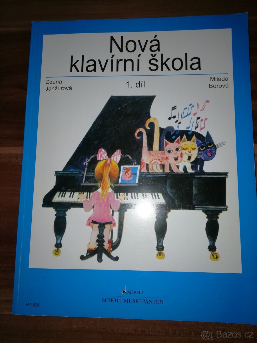 NOVÁ KLAVÍRNÍ ŠKOLA 1. díl nepouž. Janžurová, Borová