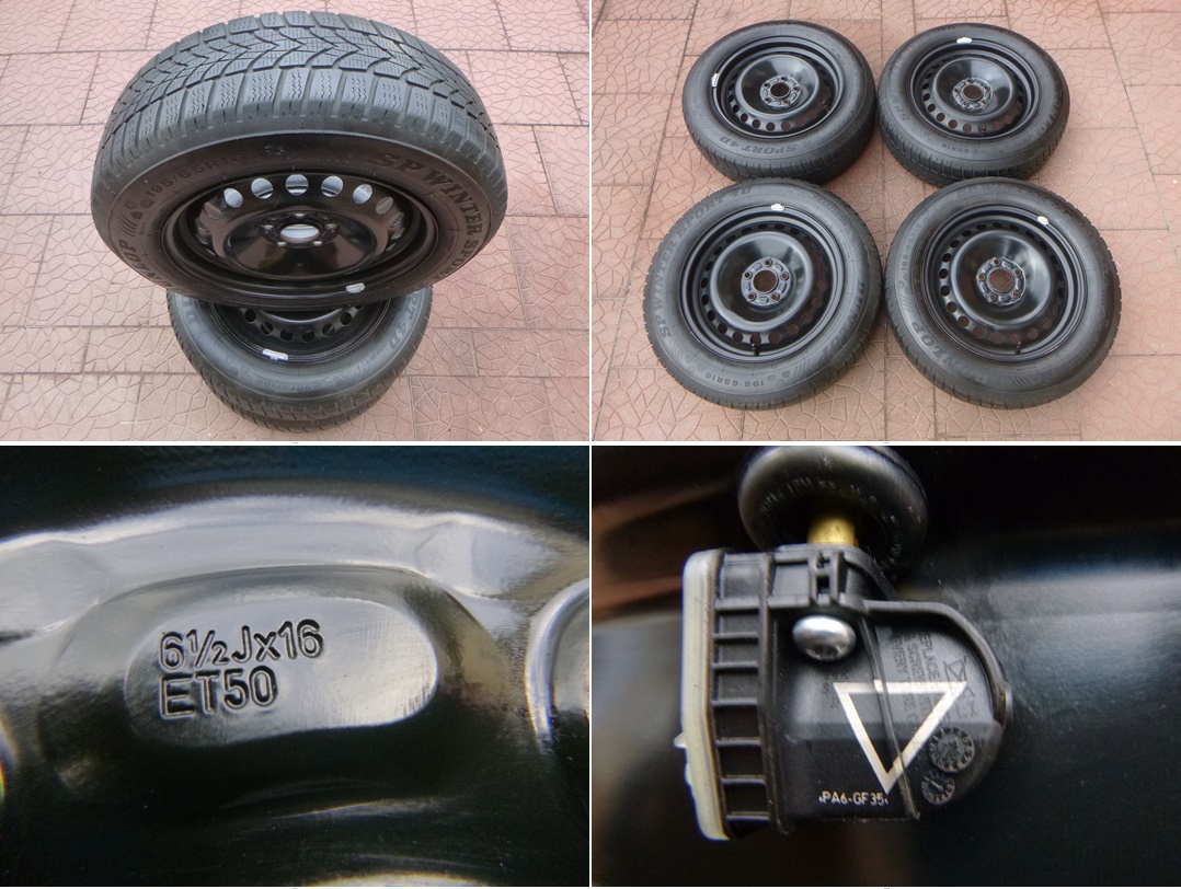 Zimní sada disky originál Ford 5x108 6,5Jx16 ET50 vč. TPMS