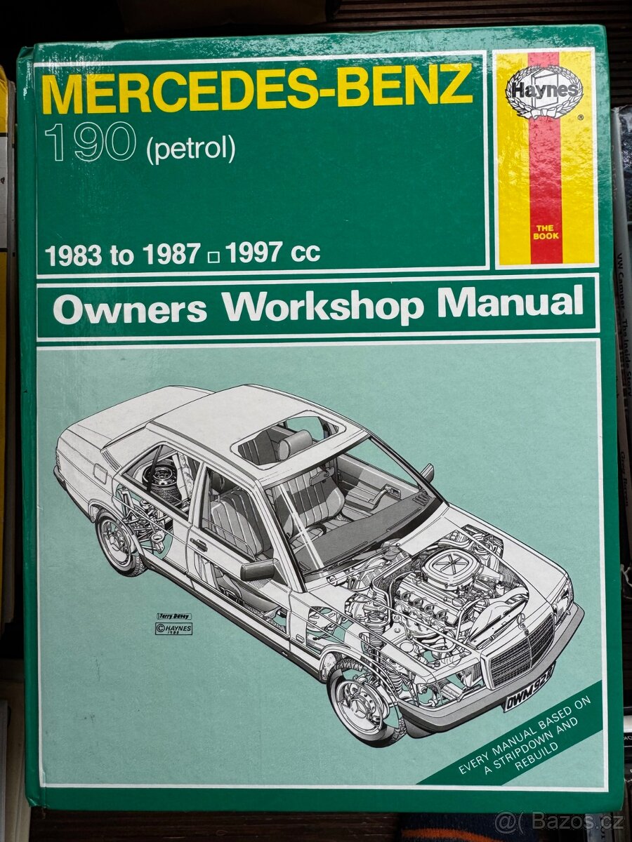 MERCEDES-BENZ 190 W201 originální montážní manual servisní