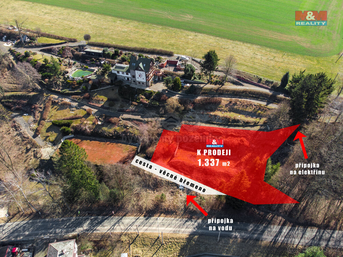 Prodej pozemku k bydlení, 1337 m², Ústí nad Orlicí