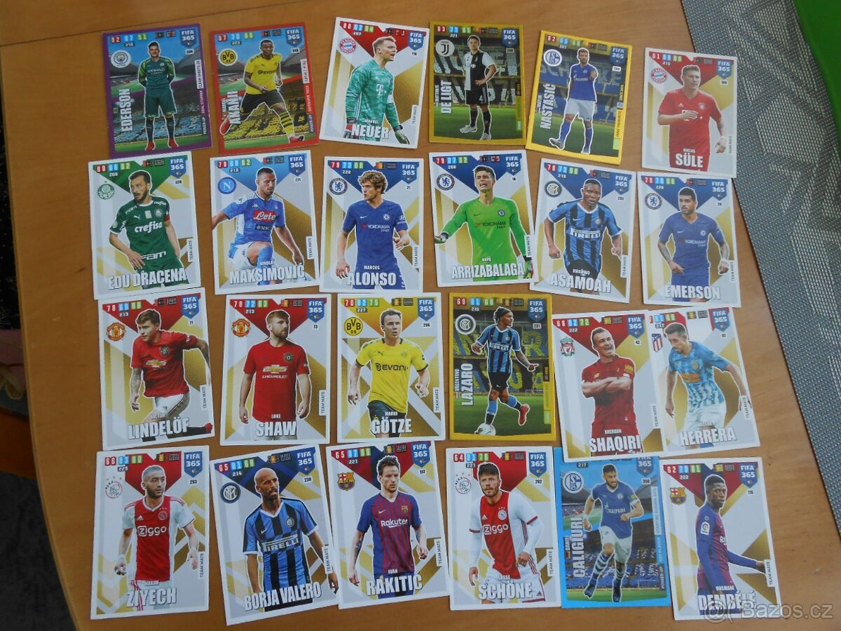 Kartičky fotbal PANINI FIFA365 2019+2020+2021+UEFA EURO 2020