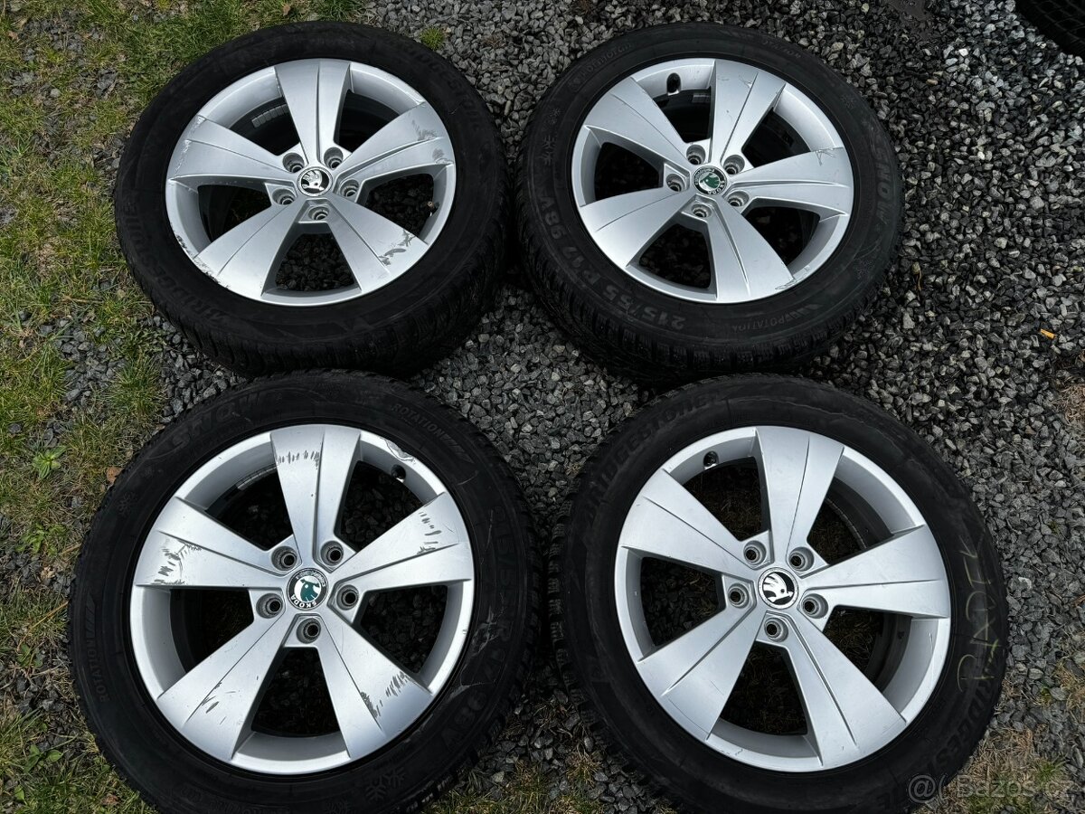 Originál alu kola Škoda Superb 3 5x112 R17