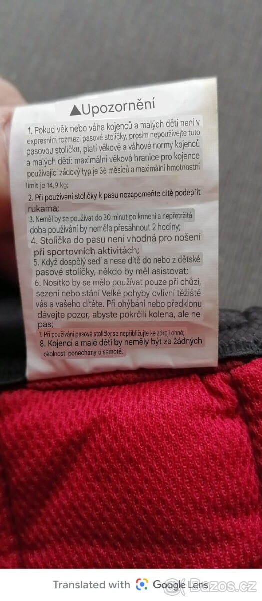 Nosítko na dítě
