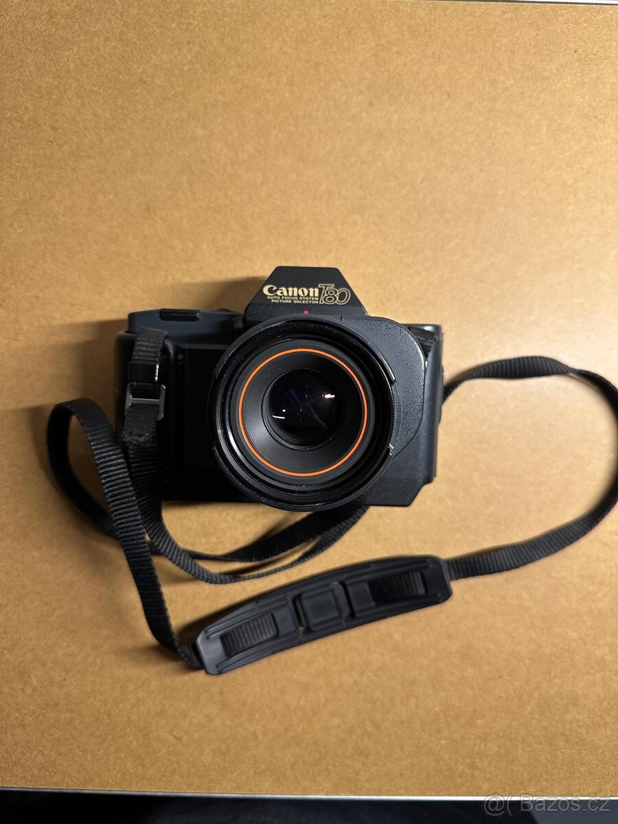 Canon T80 + AC 50 mm - analogová zrcadlovka s autofokusem