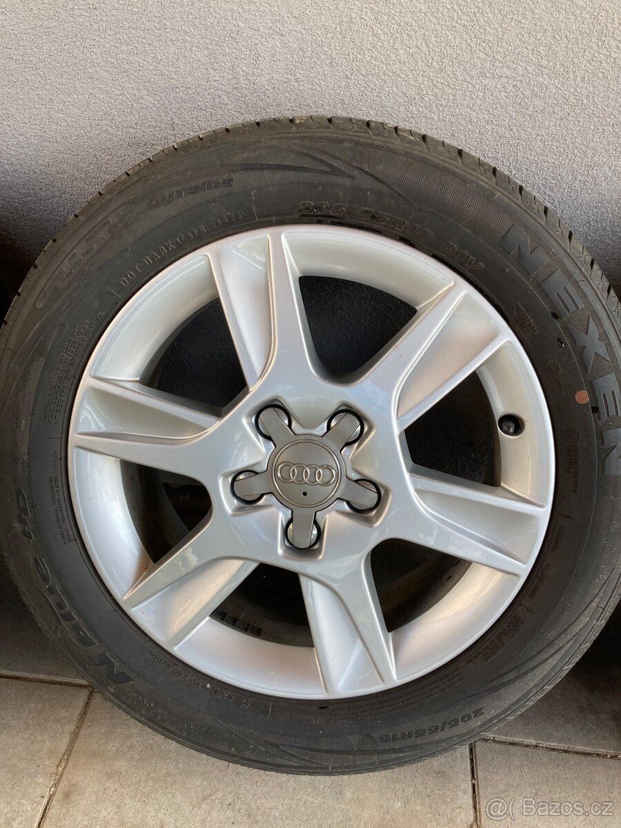 Alu kola audi 5x112 R16 včetně pneu