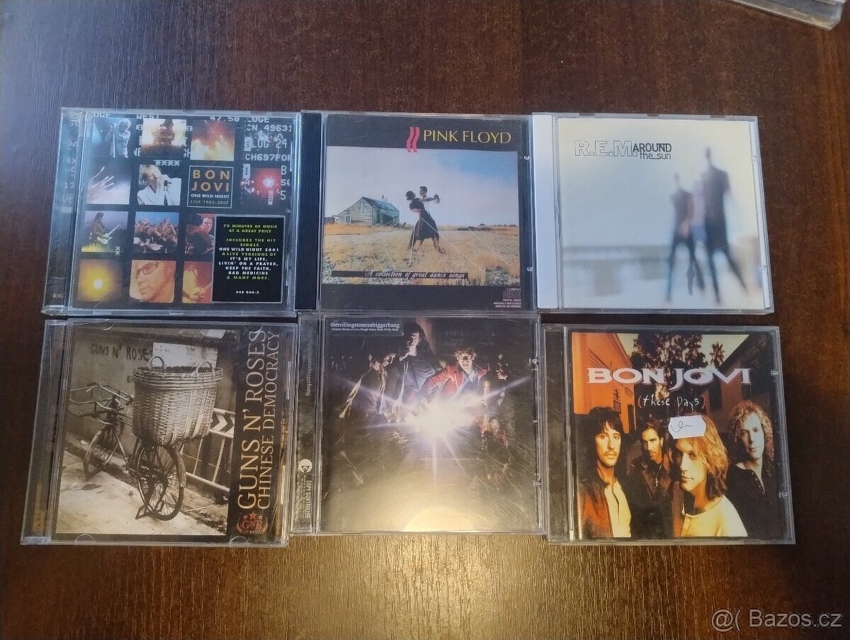 CD R.E.M BON JOVI  ROLING STONES PINK FLOYD atd.