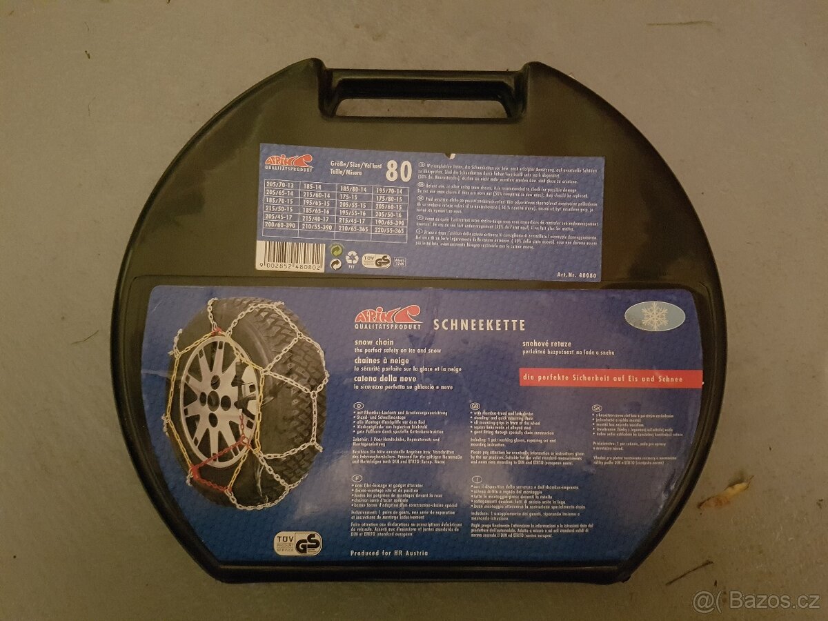 Zimní sněhové řetězy na kola (vel 80)