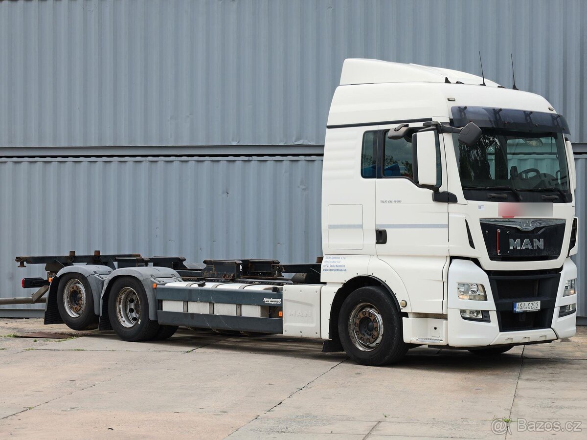 MAN TGX 26.480, 6x2, EURO 6, 26 TUN, RETARDÉR, NÁSTAVBA JUNG