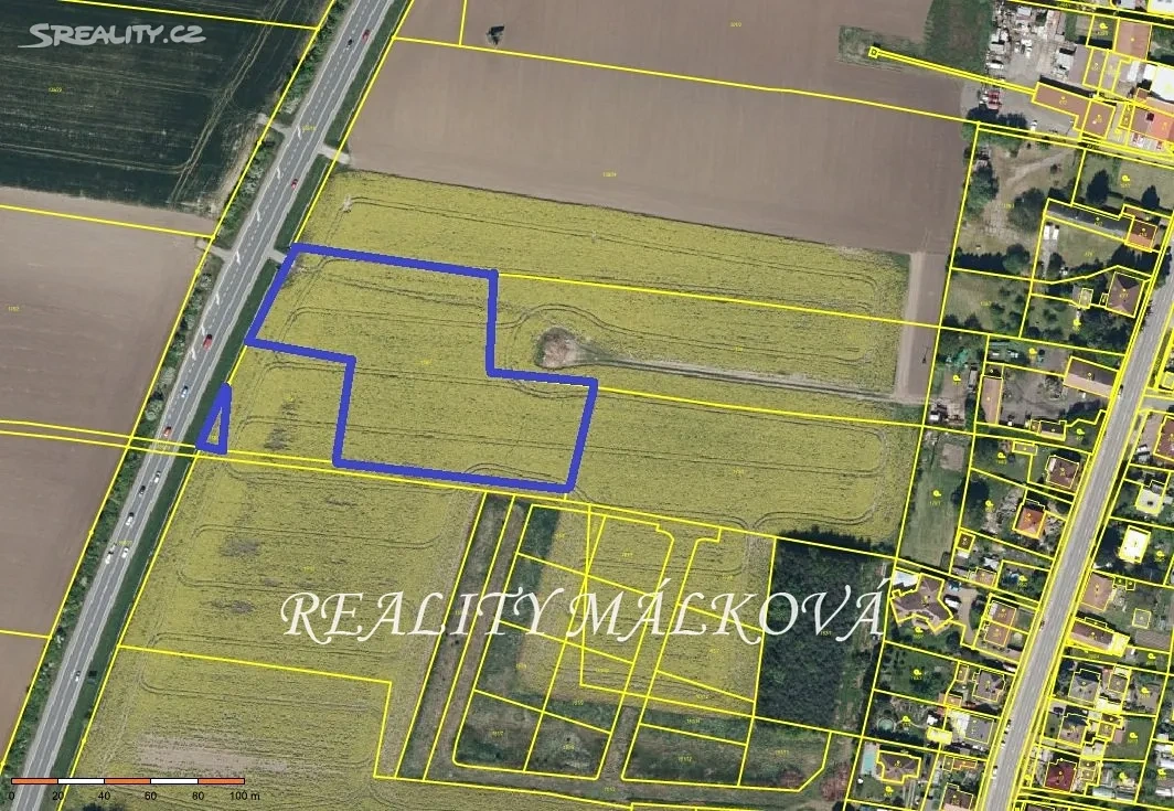 Prodej komerčního pozemku 8794 m² Pardubice - Dražkovice