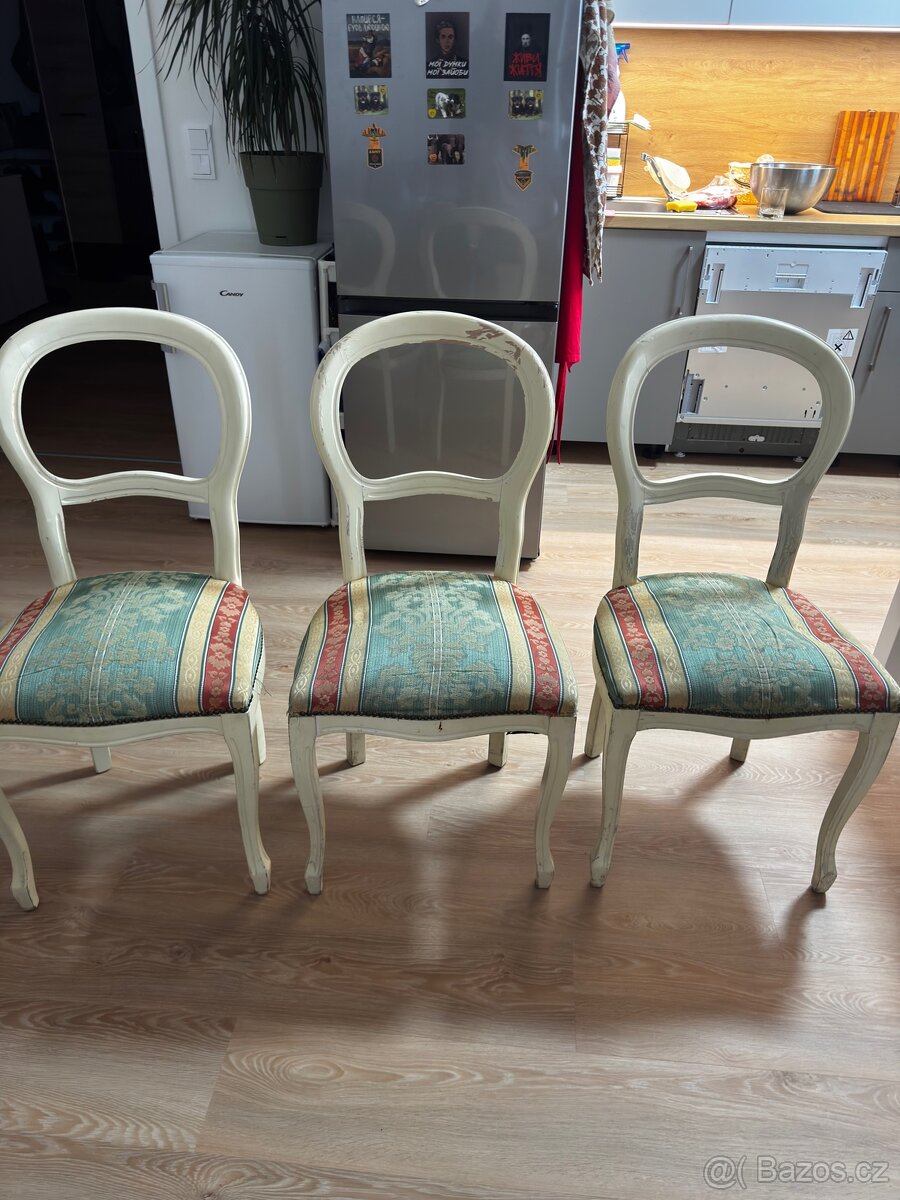 Starožitné židle 3ks
