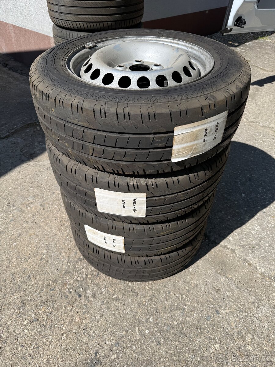 Michelin 205/65 R16 C letní + ráfky 6,5J x 16 H2 ET 51 VW