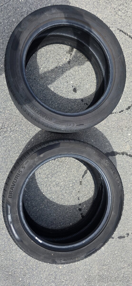 2x Pneu 245/45/R18 XL 100Y Letní
