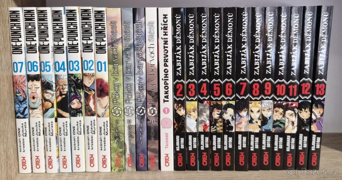 Mix mangy v ČJ Demon Slayer , One Punch Man atd..