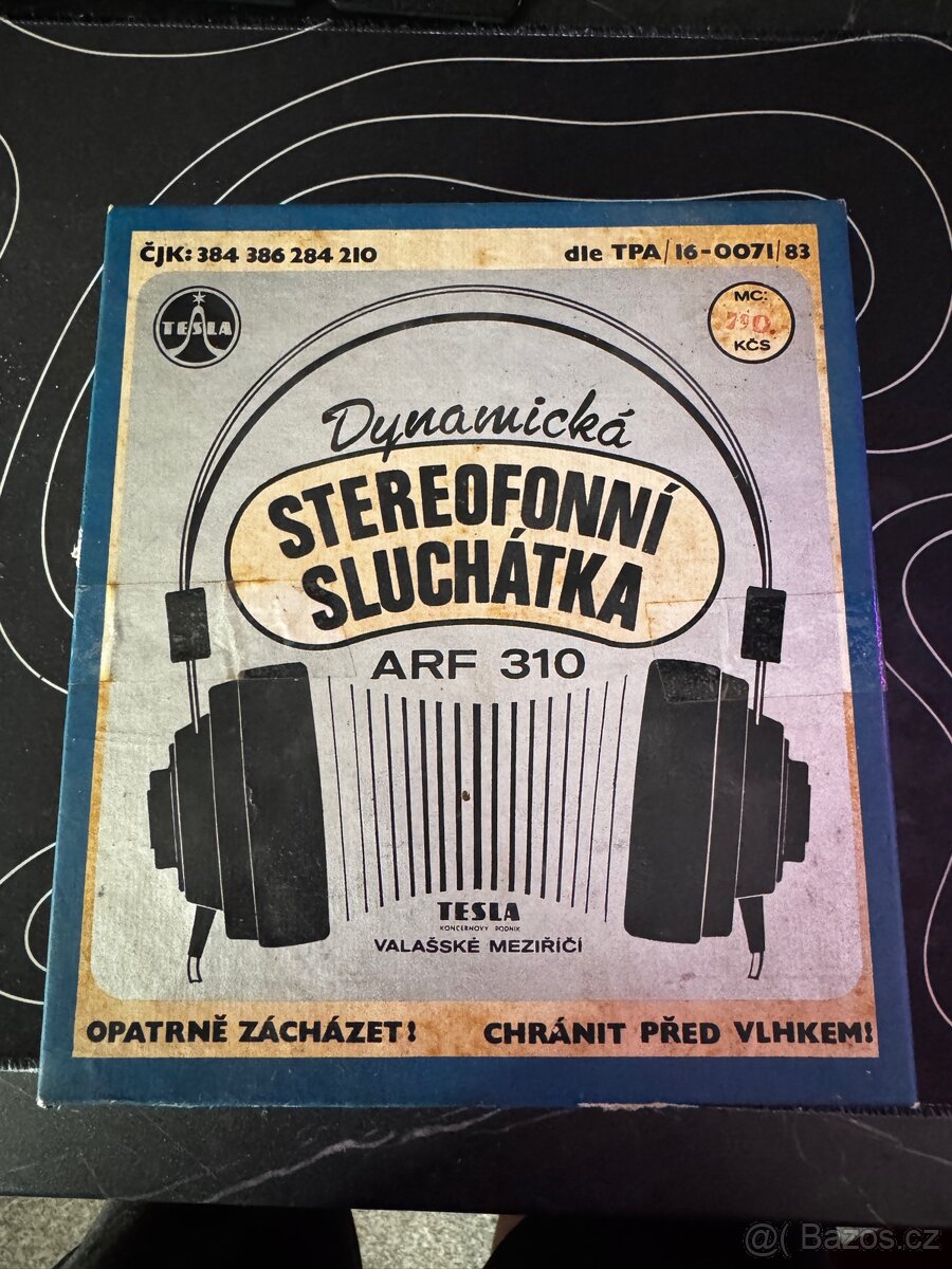 RETRO TESLA ARF 310 – STEREOFONNÍ SLUCHÁTKA