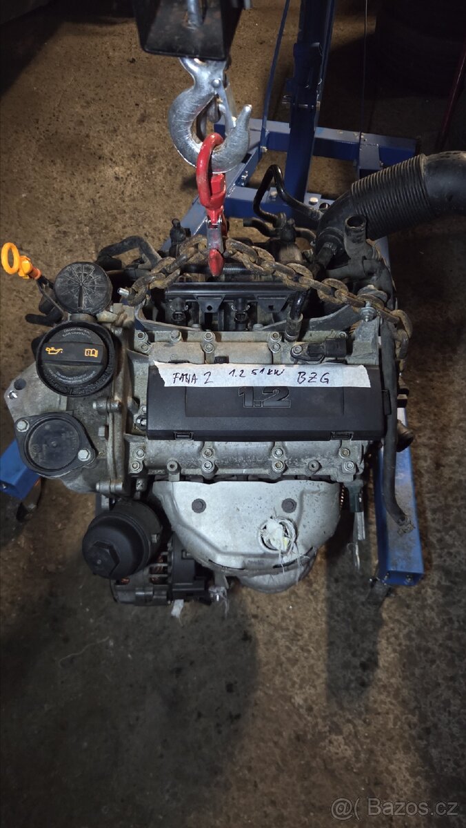 Motor Škoda Fabia II 1.2 51 kW - typ BZG
