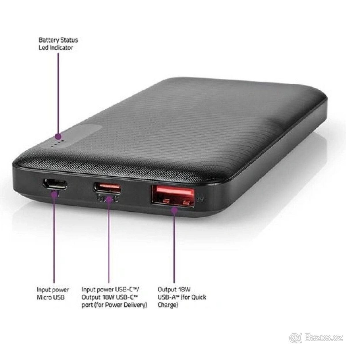 Powerbanka Nedis 10000mAh