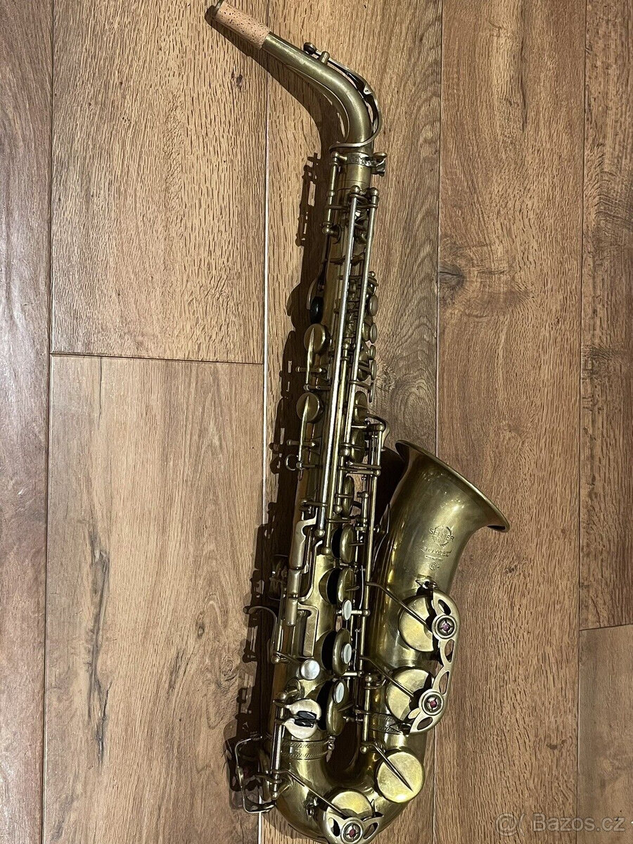Selmer Mark VI z roku 1965 s vysokým F# tónem. Repasovaná -