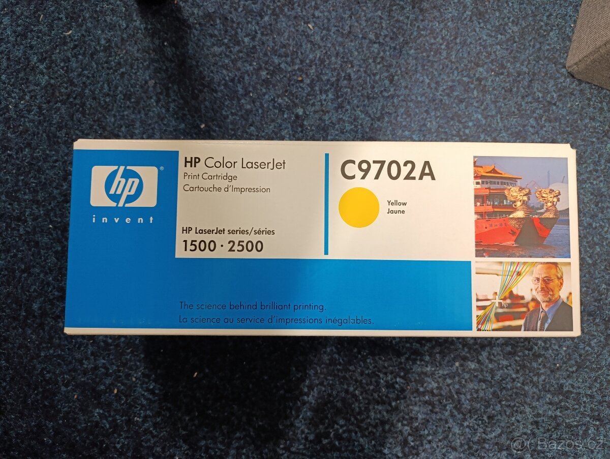 Originální toner HP C9702A (HP121A) žlutý 4000 stran