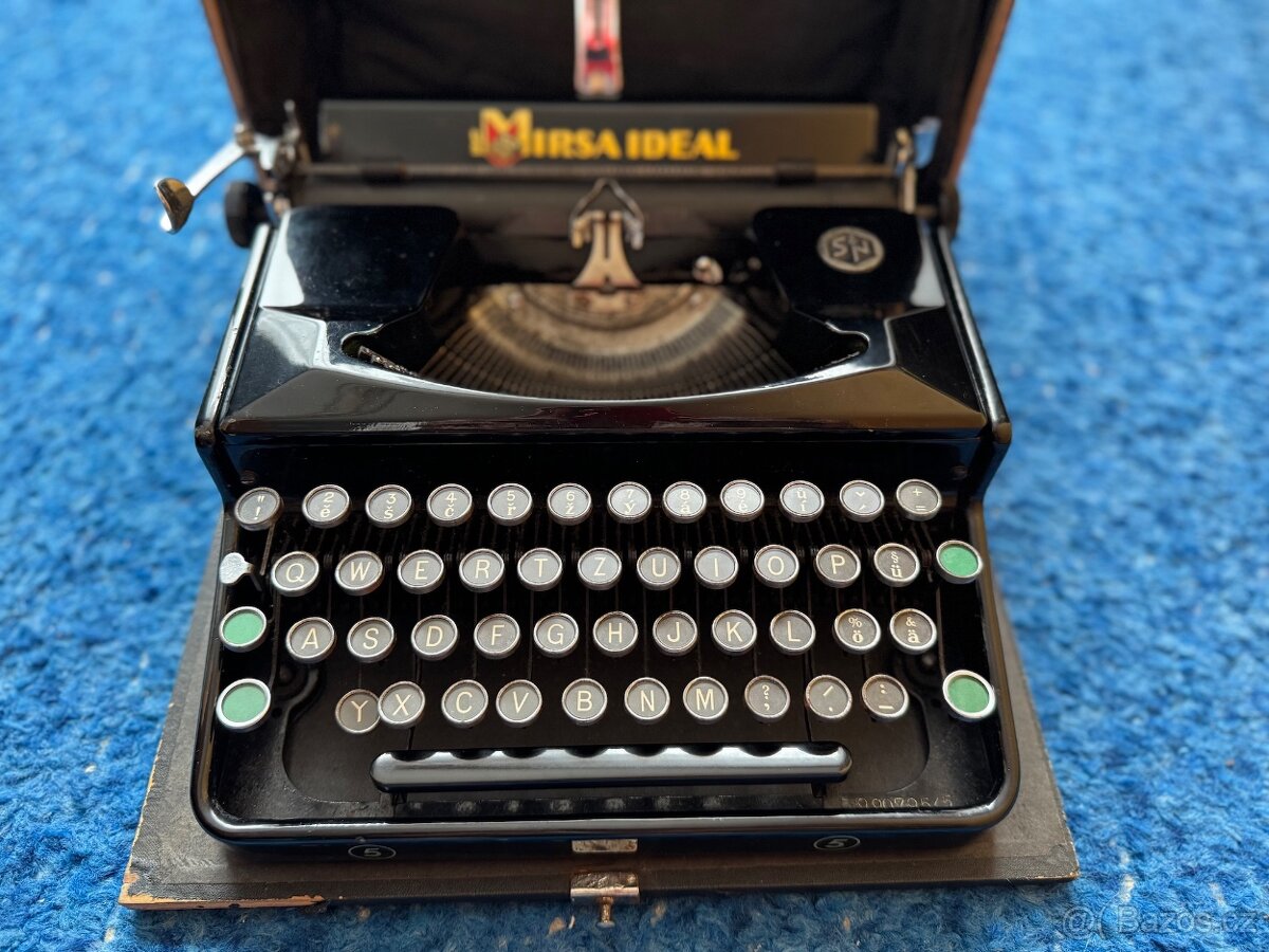 Starožitný psací stroj Mirsa Ideal