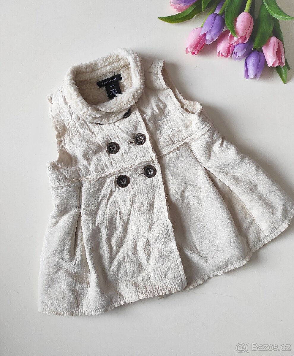 Nová teplá vesta pro holčičku Calvin Klein Jeans