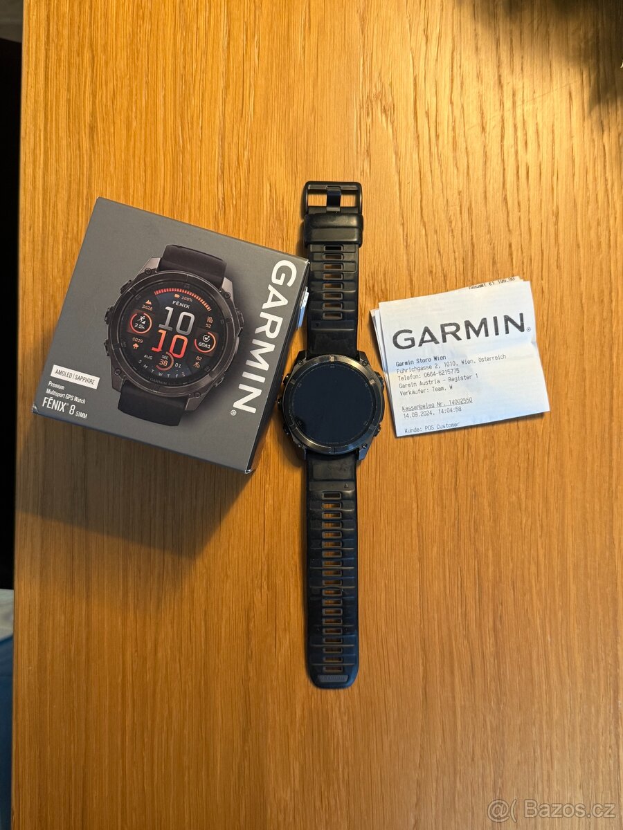 Garmin fenix 8 51mm AMOLED Sapphire Carbon Gray DLC Titanium