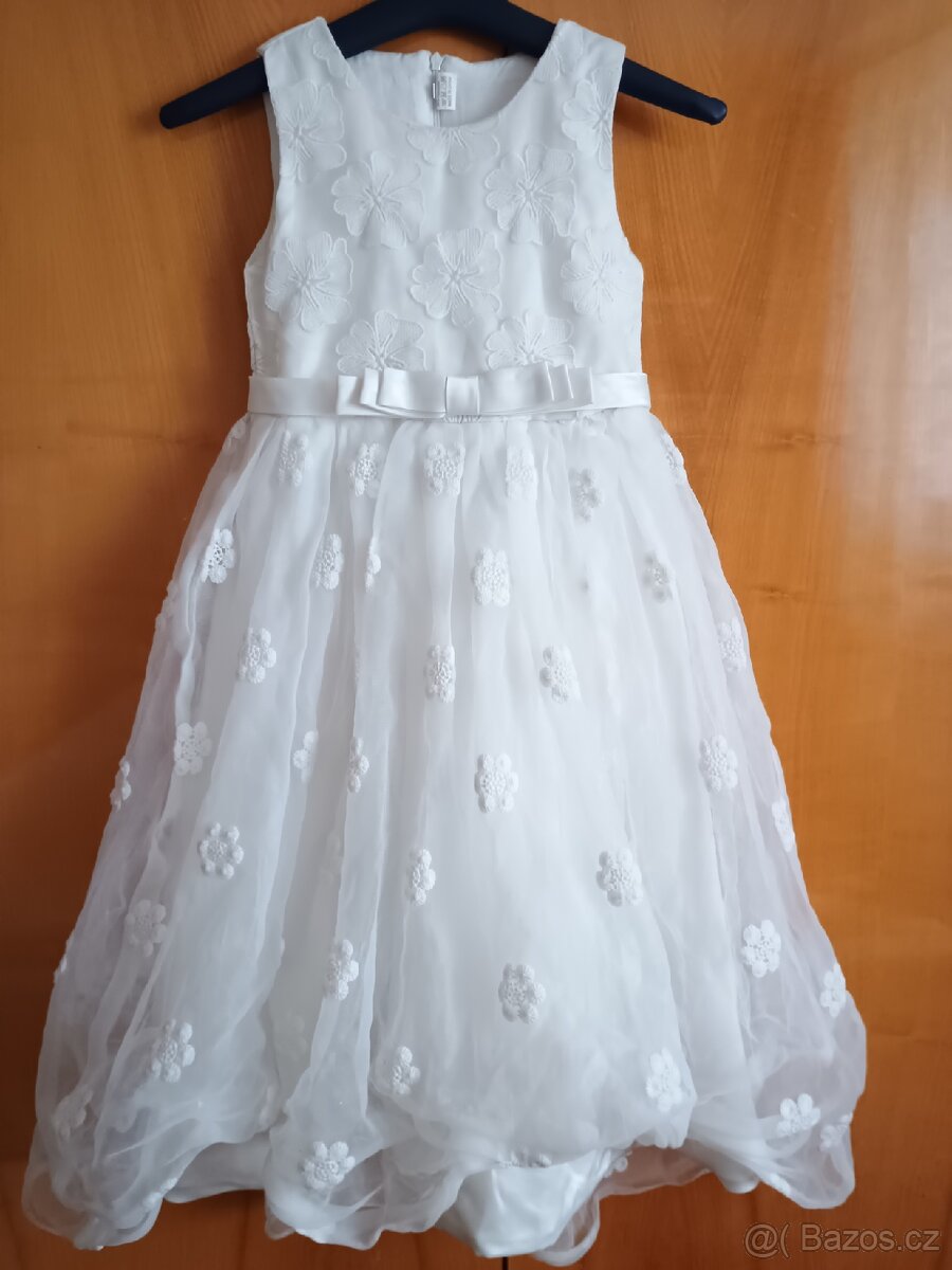 Dívčí kostým Svatební šaty, vel.130