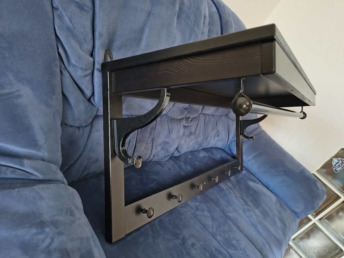 IKEA HEMNES nástěnný věšák, černohnědá